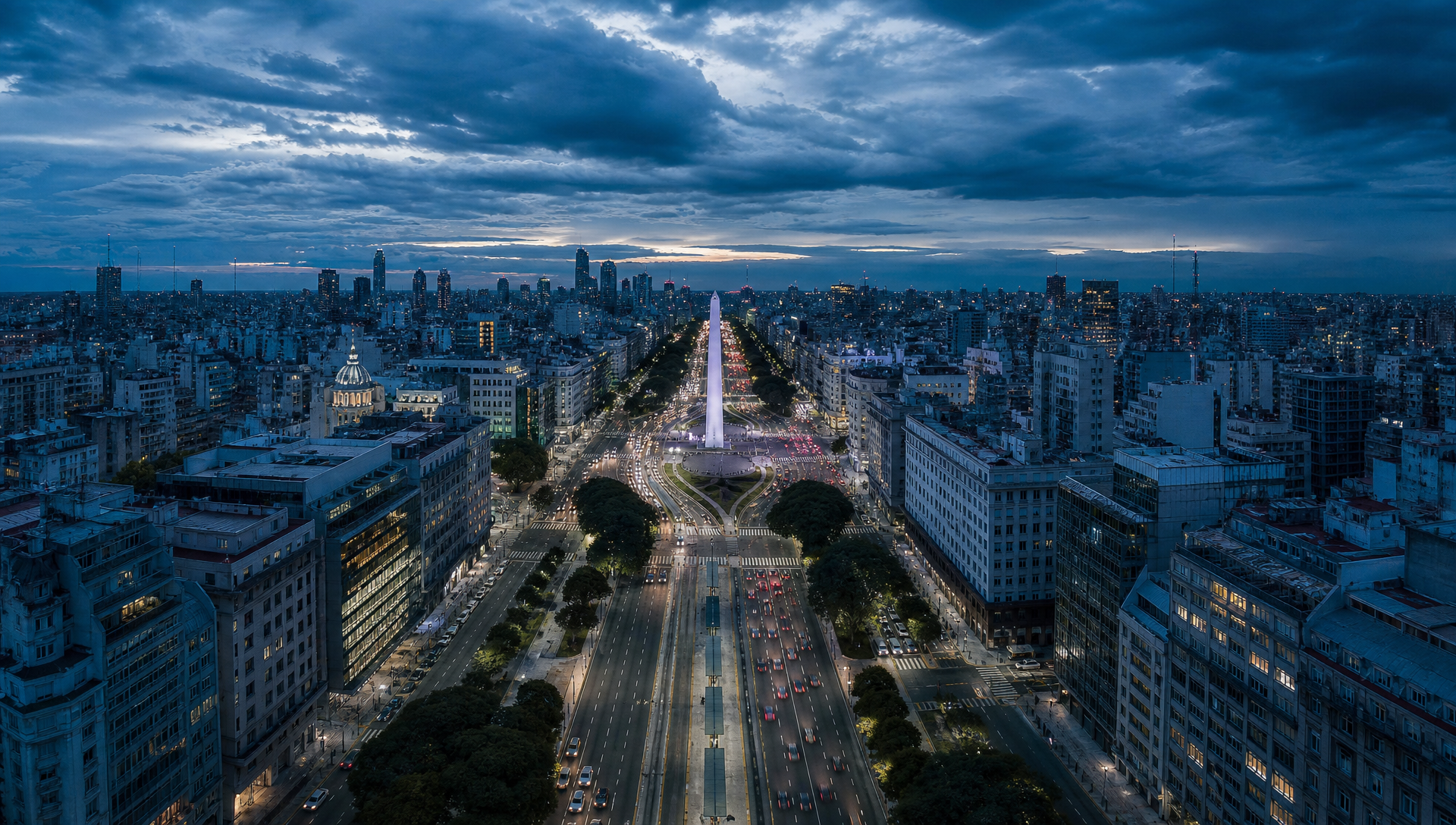 Vista aérea de la ciudad de Buenos Aires